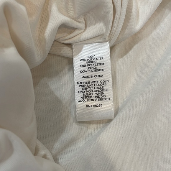 Express Chiffon Fringe Mini Skirt - Picture 6 of 7